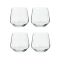 Orsina Ada Crystal Large Tumblers – Set of 4 Modern Cocktail Glasses