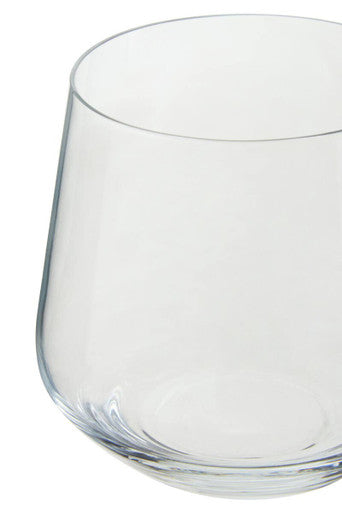 Orsina Ada Crystal Large Tumblers – Set of 4 Modern Cocktail Glasses