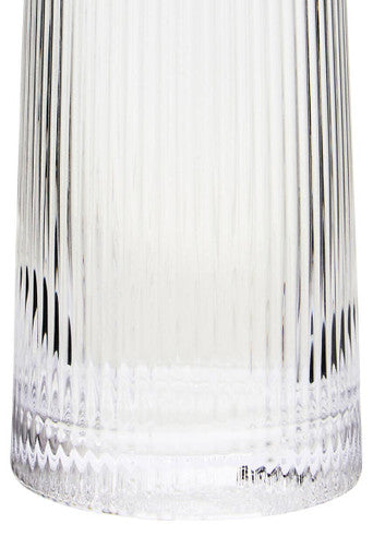 Orsina Eldon Ribbed Highball Glasses – Set of 4 Clear 420ml Tumblers