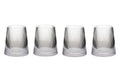 Orsina Eldon Ribbed Glass Tumblers – Set of 4 Stackable 380ml Glasses