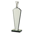 Orsina Mirrored Silver Tapered Candle Holder – Large MDF Centerpiece