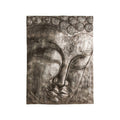 Orsina Buddha Wall Art – Small Silver Antique Finish Wall Plaque