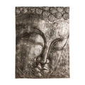 Orsina Buddha Wall Art – Large Silver Plaque with Antique Finish