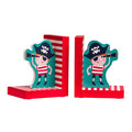 Orsina Pirate Bookends for Kids | Weighted Set of 2 | Bedroom Decor