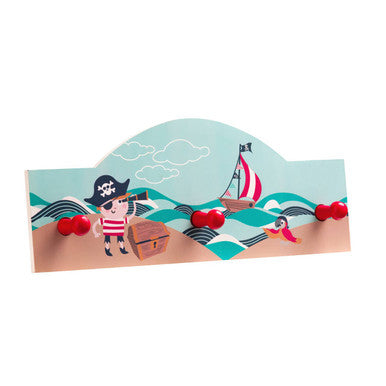 Orsina Pirate Wall Hanger – Kids MDF Storage Hooks for Playrooms