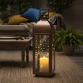 Orsina Ravi Large Copper Lantern – Stainless Steel Decorative Candleholder