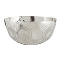 Orsina Ravi Silver Decorative Bowl – Handcrafted Nickel Finish Aluminium