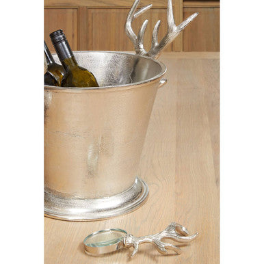 Orsina Stag Antler Magnifying Glass – Nickel Finish Aluminium Desk Tool