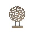Orsina Fausto Grey Mango Wood Carved Abstract Tabletop Sculpture