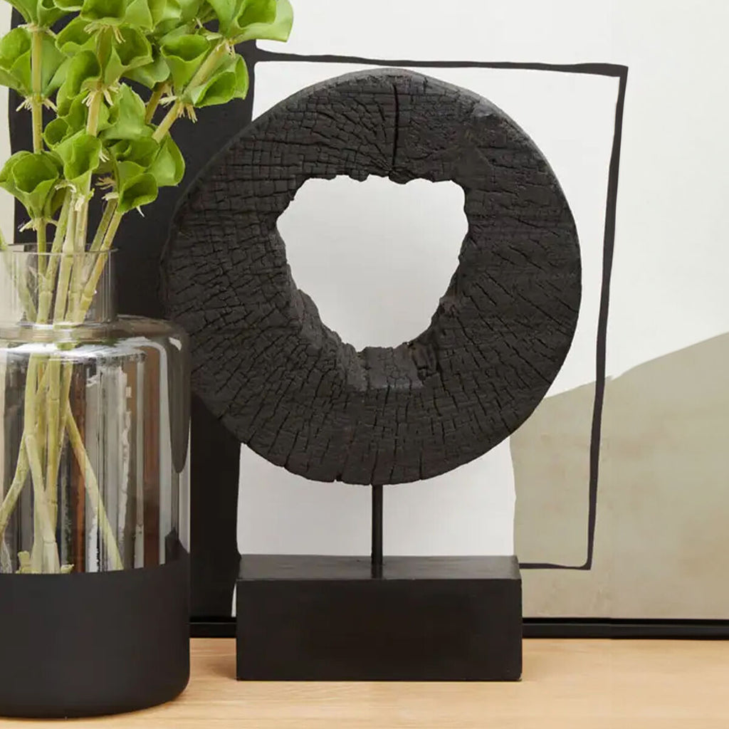 Orsina Fidel Mango Wood Sculpture – Rustic Small Tabletop Decor