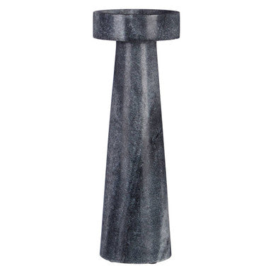 Orsina Large Grey Marble Candle Holder – Sculptural Stone Pedestal