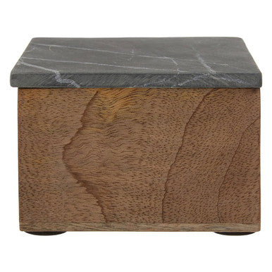 Orsina Kata Small Trinket Box – Grey Textured Decorative Storage