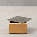 Orsina Kata Small Trinket Box – Grey Textured Decorative Storage