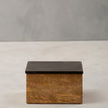 Orsina Kata Large Mango Wood Trinket Box with Slate Lid – Natural
