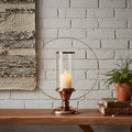 Orsina Kensington Townhouse Large Brass Metal Candle Holder | Hurricane