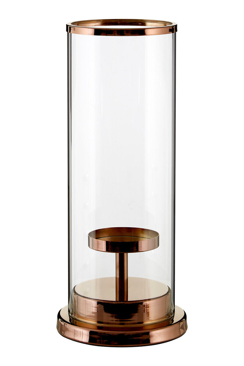 Orsina Kensington Townhouse Small Candle Holder – Bronze & Glass