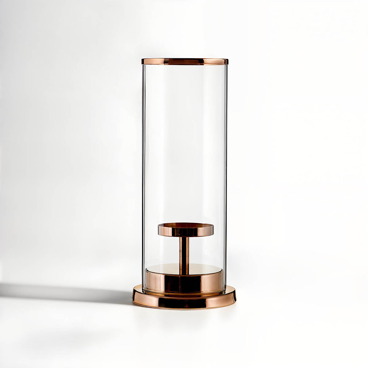 Orsina Kensington Townhouse Small Candle Holder – Bronze & Glass