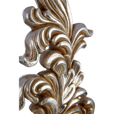 Orsina Damask Sculpture | Gold and Silver Polyresin Home Decor