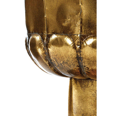 Orsina Gold Finish Iron Floor Planters – Set of 3 Decorative Pots