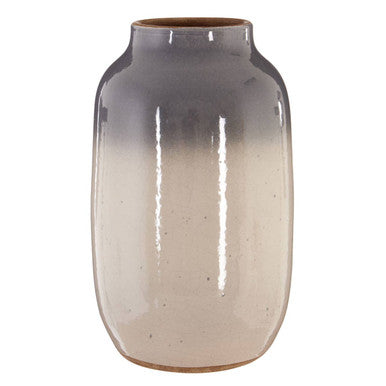 Orsina Domo Grey Earthenware Vase – Handcrafted Minimalist Decor