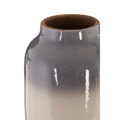 Orsina Domo Grey Earthenware Vase – Handcrafted Minimalist Decor