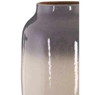 Orsina Domo Grey Earthenware Vase – Handcrafted Minimalist Decor
