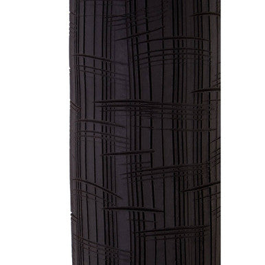 Orsina Conic Small Earthenware Vase – Jet Black Textured Sculptural Decor