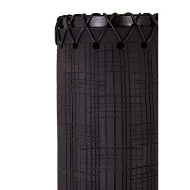 Orsina Conic Large Earthenware Vase – Jet Black Sculptural Decor