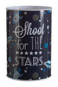 Orsina Stars Large Money Tin – Blue Space Themed Metal Coin Bank
