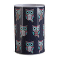 Orsina Happy Owls Large Metal Money Tin | Blue Owl Savings Coin Bank