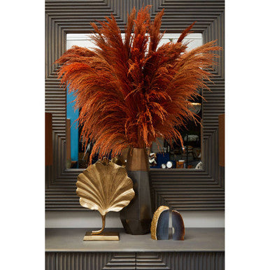 Orsina Jet Small Metallic Vase – Distressed Silver Modern Table Decor