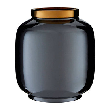 Orsina Stellar Black Metallic Vase – Modern Sculptural Table Decor