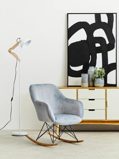 Orsina Caldera Small Grey Ceramic Vase – Nordic Style Minimalist Decor