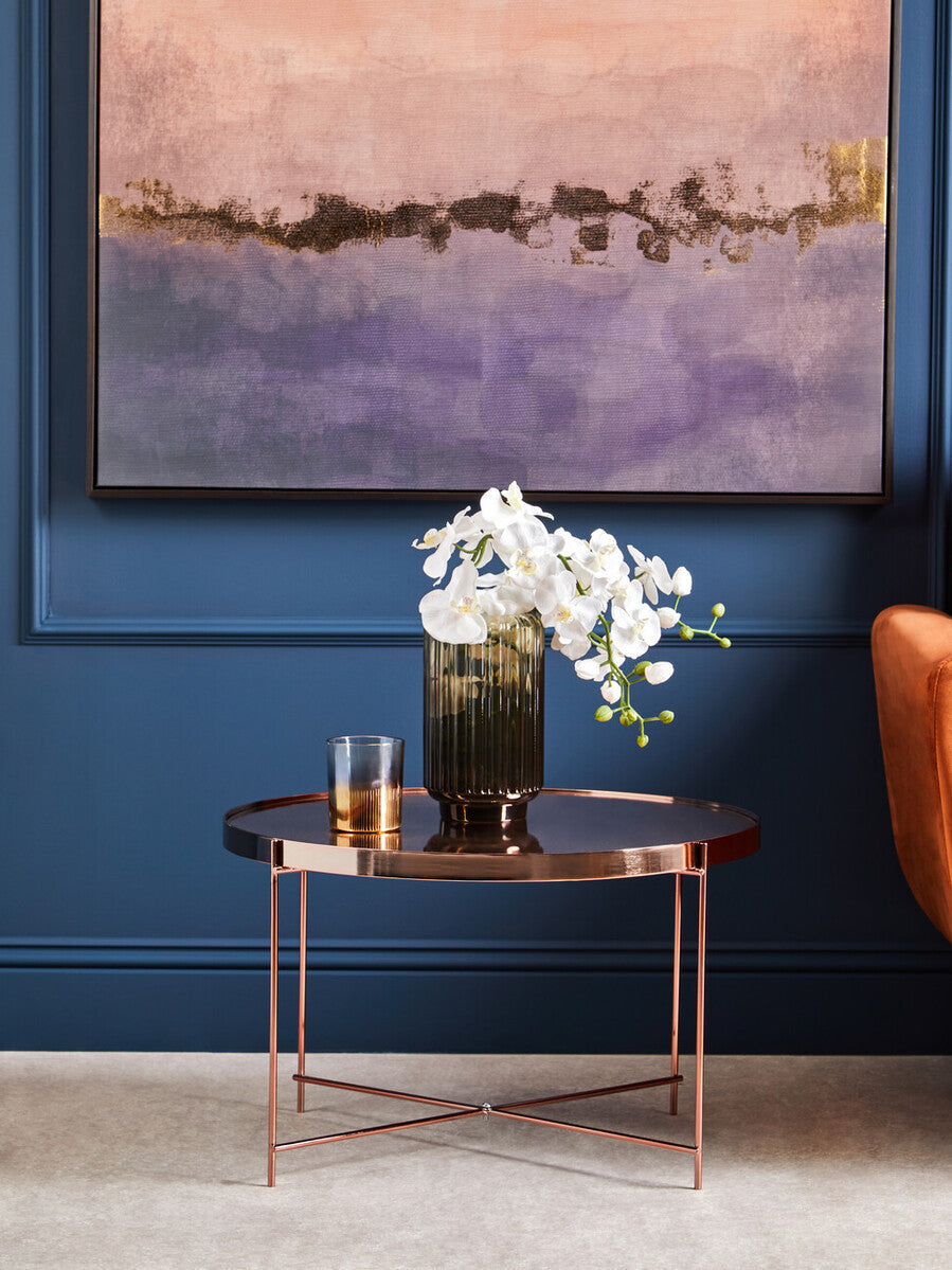 Orsina Gold Glass Tealight Holder – Textured Modern Candleholder