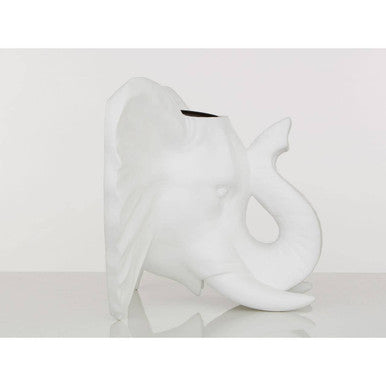 Orsina Boho Elephant Planter | White Resin Succulent Pot for Indoor Decor
