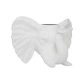 Orsina Boho Elephant Planter | White Resin Succulent Pot for Indoor Decor