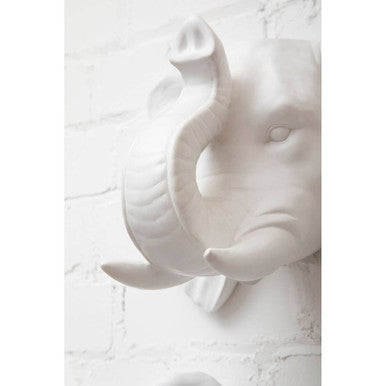 Orsina Boho Elephant Planter | White Resin Succulent Pot for Indoor Decor