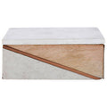 Orsina Cowhide & Marble Large Trinket Box – Mango Wood Storage