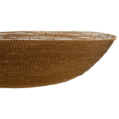 Orsina Hege Brass Wire Decorative Bowl – Gold Finish Modern Centerpiece