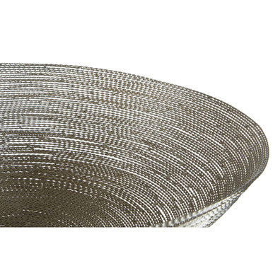 Orsina Hege Silver Decorative Bowl – Nickel Wire Modern Table Accent