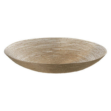 Orsina Hege Nickel Decorative Bowl – Twisted Metal Small Tabletop Decor
