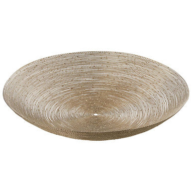 Orsina Hege Nickel Decorative Bowl – Twisted Metal Small Tabletop Decor