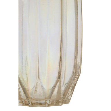 Orsina Petro Large Glass Vase – Iridescent Sculptural Centerpiece
