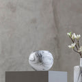 Orsina Cabell Marble Design Glass Vase – Black and White Modern Decor