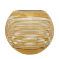Orsina Raya Large Rounded Stripe Vase – Modern Decorative Centerpiece