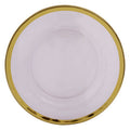 Orsina Ida Textured Glass Side Plate with Gold Rim – 21cm Tableware