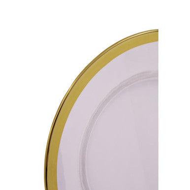 Orsina Ida Textured Glass Side Plate with Gold Rim – 21cm Tableware