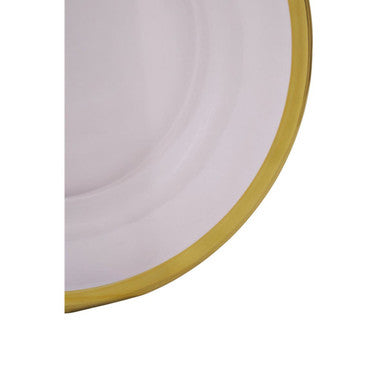 Orsina Ida Textured Glass Side Plate with Gold Rim – 21cm Tableware