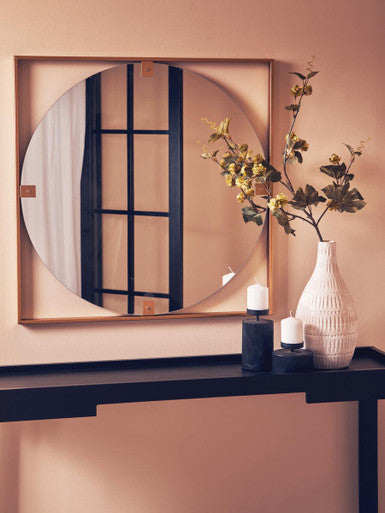 Orsina Lacuna Large Candle Holder | Black Camphor Wood Pillar Stand