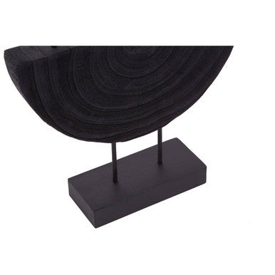 Orsina Lacuna Black Two Candle Holder – Sculptural Modern Centerpiece